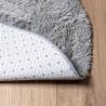 Shaggy Rug High Pile Silver Grey 120x120 cm - Hipo Market