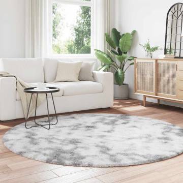 Shaggy Rug High Pile Light Grey 200x200 cm - Hipomarket UK