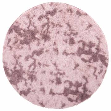 Shaggy Rug High Pile Dusty Pink - 240x240 cm Polyester