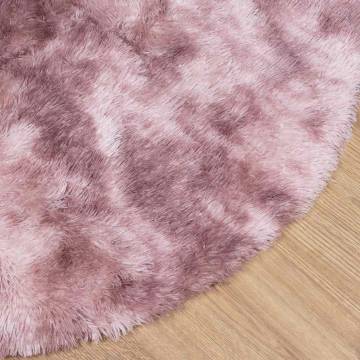 Shaggy Rug High Pile Dusty Pink - 240x240 cm Polyester