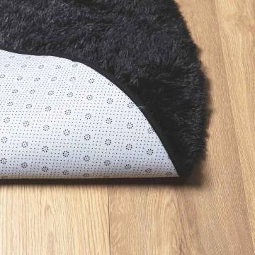 Shaggy Rug High Pile Black 300x200 cm | Hipomarket