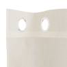 Voile Curtains with Grommets - Cream 140x140 cm (2 pcs)