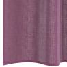 Voile Curtains with Loops 2 pcs Purple 140x140 cm | HipoMarket