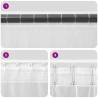 Voile Curtains with Loops 2 pcs Purple 140x140 cm | HipoMarket