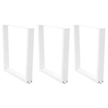 White V-Shape Dining Table Legs (3 pcs) | Hipomarket