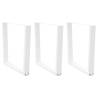  Dining Table Legs V-Shape 3 pcs White 90x(72-73.3) cm Steel Colour white Size 90 x (72-73.3) cm Quantity in Package 1 Number of 