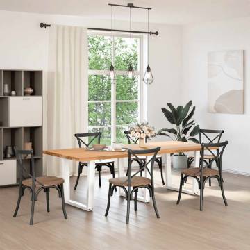 White V-Shape Dining Table Legs (3 pcs) | Hipomarket