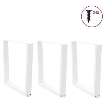 White V-Shape Dining Table Legs (3 pcs) | Hipomarket