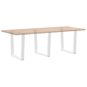 White V-Shape Dining Table Legs (3 pcs) | Hipomarket