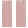 Voile Curtains with Grommets - Pink 140x260 cm (2 pcs)