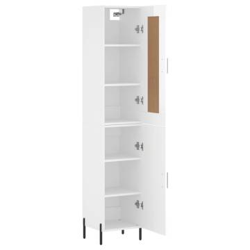 Highboard High Gloss White - Stylish Storage Solution