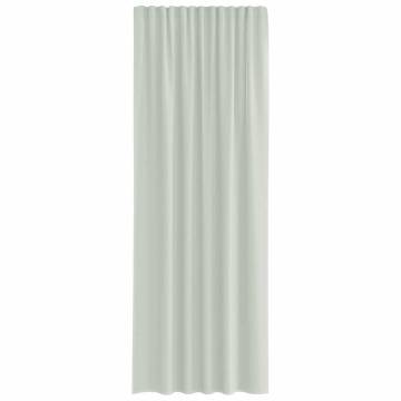 Voile Curtains with Loops - Light Grey 140x260 cm (2 pcs)