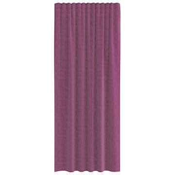 Voile Curtains with Loops 2 pcs Purple 140x225 cm | HipoMarket