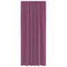 Voile Curtains with Loops 2 pcs Purple 140x225 cm | HipoMarket