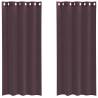 Voile Curtains with Grommets - Purple 140x225 cm (2 pcs)