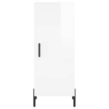 Highboard High Gloss White - Stylish Storage Solution