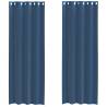 Royal Blue Voile Curtains with Grommets - 2 pcs