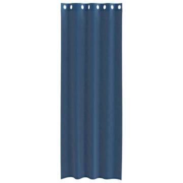 Royal Blue Voile Curtains with Grommets - 2 pcs