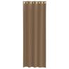 Voile Curtains with Grommets - Light Brown | HipoMarket