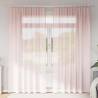 Light Pink Voile Curtains with Loops - 140x245 cm (2 pcs)