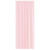 Light Pink Voile Curtains with Loops - 140x245 cm (2 pcs)