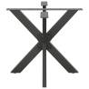 Spider Shape Dining Table Leg - Anthracite Steel 85x85 cm