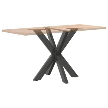 Spider Shape Dining Table Leg - Anthracite Steel 85x85 cm