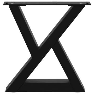 Stylish Black Coffee Table Legs - 30x(30-31.3) cm Steel | HipoMarket