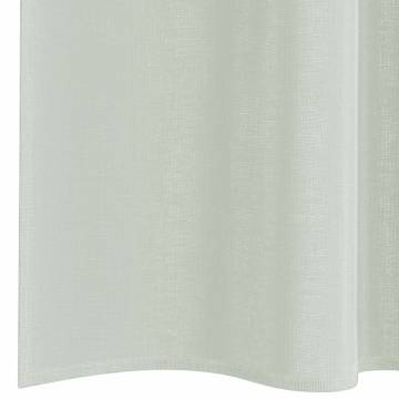 Light Grey Voile Curtains with Loops - 140x225 cm (2 pcs)