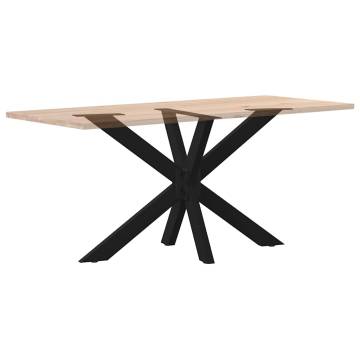 Spider Shape Dining Table Leg - Black Steel 120x68 cm