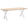 X-Shaped Dining Table Legs (White) - 70x(72-73) cm - 2 pcs