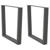 V-Shape Dining Table Legs | Anthracite Steel | 2 pcs