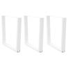  Dining Table Legs V-Shape 3 pcs White 80x(72-73.3) cm Steel Colour white Size 80 x (72-73.3) cm Quantity in Package 1 Number of 