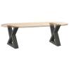 Stylish Anthracite Coffee Table Legs - 30x(30-31.3) cm Steel