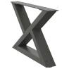 Stylish Anthracite Coffee Table Legs - 2 pcs Steel 50x30 cm