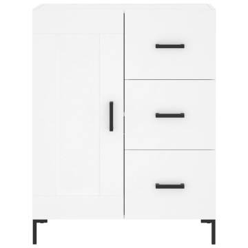 Highboard White 69.5x34x180 cm | Stylish Engineered Wood