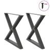  Dining Table Legs 2 pcs Anthracite 90x(72-73.3) cm Steel Colour anthracite Size 90 x (72-73.3) cm Quantity in Package 1 Number of 