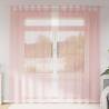  Voile Curtains with Rod Pockets 2 pcs Pink Colour pink Size 140 x 245 cm Quantity in Package 1 Model with rod pockets 