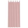 Voile Curtains with Rod Pockets - 2 pcs Pink | HipoMarket