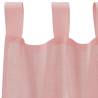 Voile Curtains with Rod Pockets - 2 pcs Pink | HipoMarket