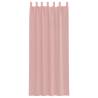 Voile Curtains with Rod Pockets - 2 pcs Pink | Hipomarket