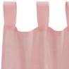 Voile Curtains with Rod Pockets - 2 pcs Pink | Hipomarket