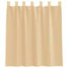 Voile Curtains with Rod Pockets 2 pcs Sand - Hipo Market