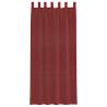 Voile Curtains with Rod Pockets - Wine Red - 2 pcs | HipoMarket