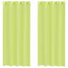 Voile Curtains with Grommets - Apple Green, 140x225 cm