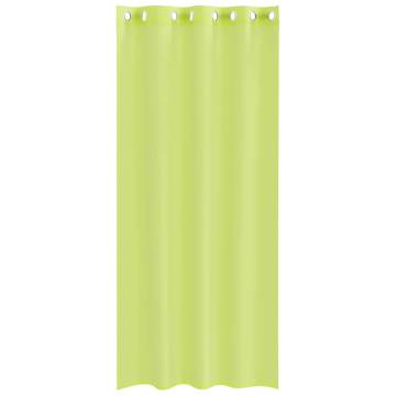 Voile Curtains with Grommets - Apple Green, 140x225 cm