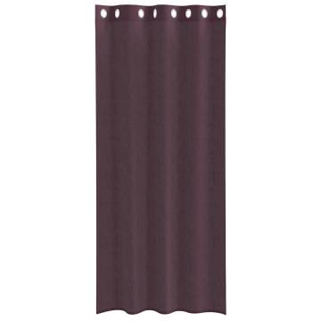 Voile Curtains with Grommets 2 pcs Purple 140x245 cm