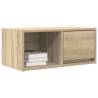 Stylish Sonoma Oak TV Cabinet - 60x31x25.5 cm Engineered Wood