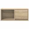 Stylish Sonoma Oak TV Cabinet - 60x31x25.5 cm Engineered Wood