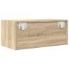 Stylish Sonoma Oak TV Cabinet - 60x31x25.5 cm Engineered Wood